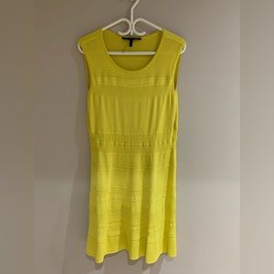 BCBG MaxAzria bright yellow knit dress                       Size L
